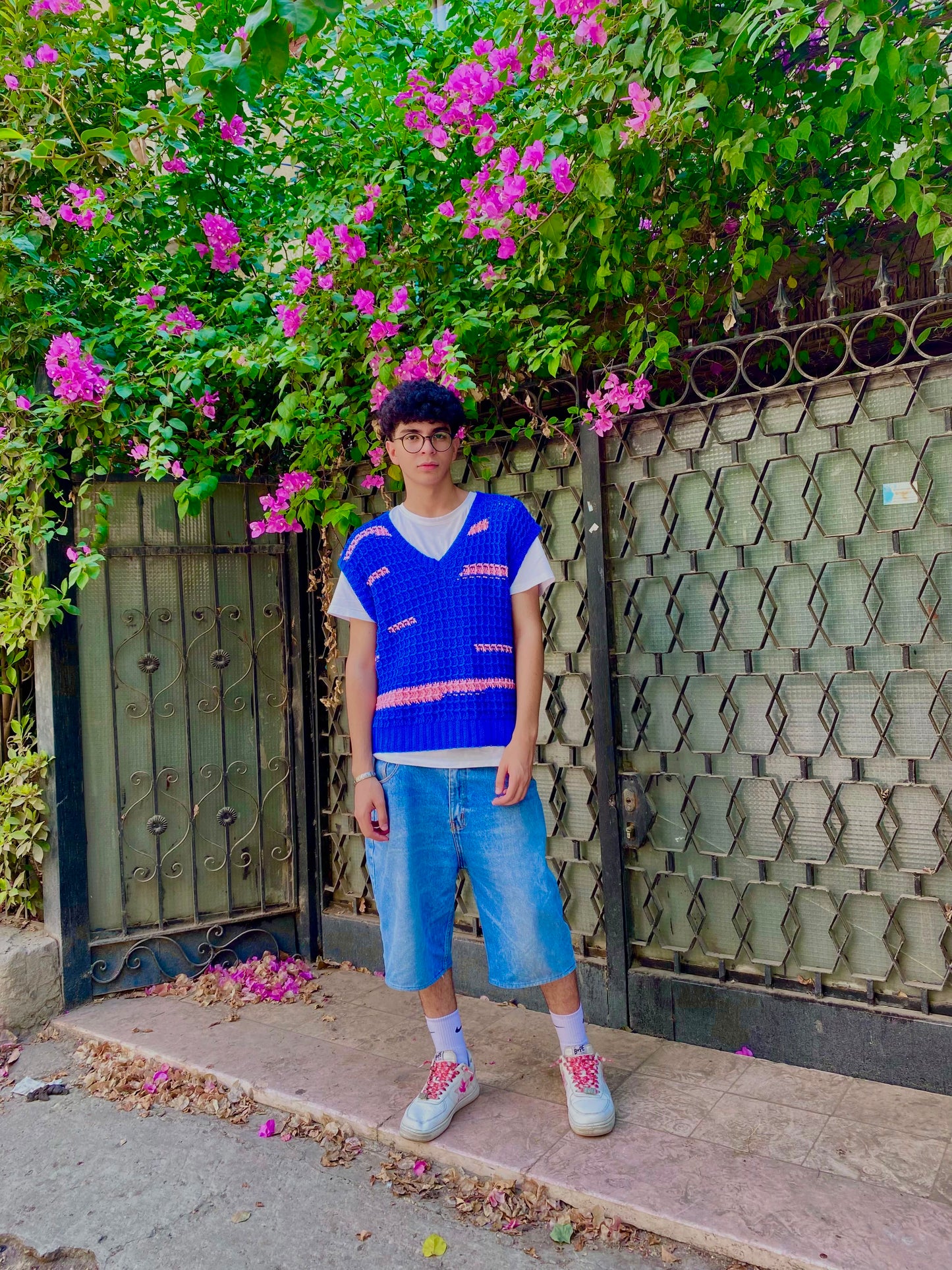 Postcard Blue & Pink Vest