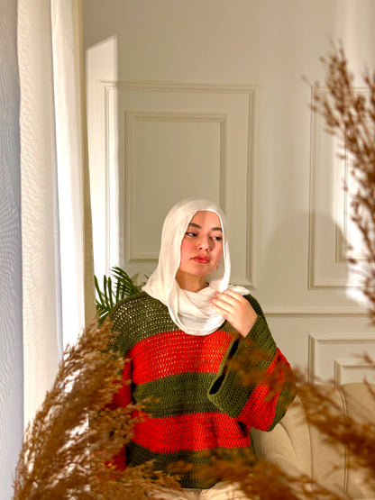 Chasing Autumn Havan & Green Sweater