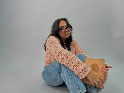 Blossom Pink Lace Cardigan