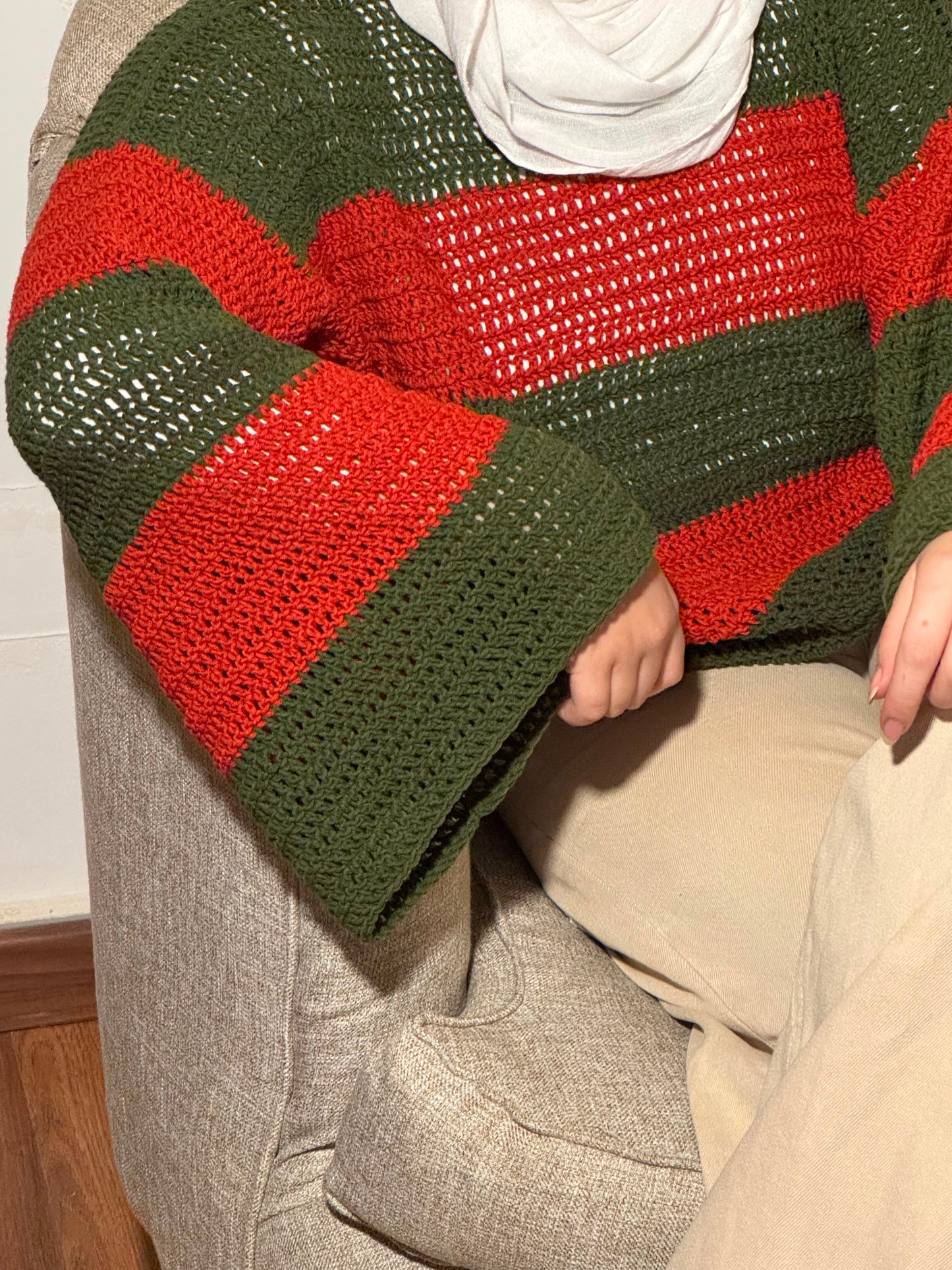Chasing Autumn Havan & Green Sweater