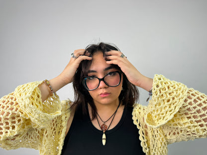 Dawn White Lace Cardigan